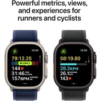 Apple Watch Ultra 2 LTE 49 мм (титановый корпус, черный/черный, ремешок из эластомера M) Image #4