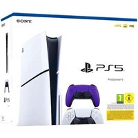 Sony PlayStation 5 Slim CFI-2000A (2 геймпада, белый/фиолетовый)