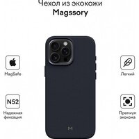 Magssory Eco Leather Case Blue для iPhone 16 Pro Max CLT029b Image #2