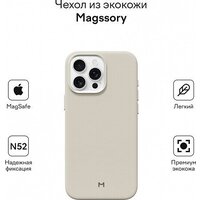 Magssory Eco Leather Case Ivory для iPhone 16 Pro Max CLT029i Image #3