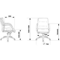 Бюрократ T-9927SL-LOW (черный) Image #10
