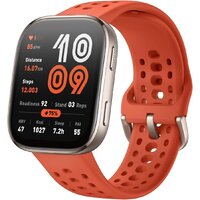 Amazfit Bip 6 (титановый, с оранжевым силиконовым ремешком)