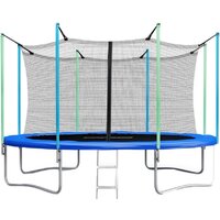 Atlas Sport 374 см - 12ft (с лестницей, внутренняя сетка, синий)