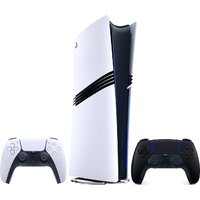 Sony PlayStation 5 Pro (2 геймпада, белый/черная полночь)