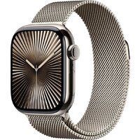 Apple Watch Series 10 LTE 42 мм (титановый корпус, титановый/титановый, миланская петля)