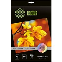 CACTUS суперглянцевая A3 260г/м2 50 л Prof CS-HGA326050