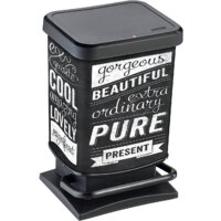 Rotho Paso Treteimer 1754011003 (20 л, черный/рисунок)