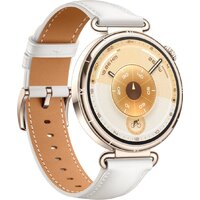 Huawei Watch GT 6 41 мм (золотистый, с белым кожаным ремешком, международная версия) Image #3