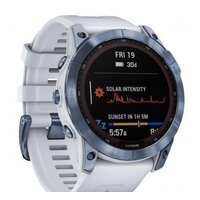 Garmin Fenix 7X Sapphire Solar (голубой минерал/белый камень) Image #5
