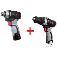 P.I.T. PBM12K-10A+PSD12K-120A/2 (шуруповерт, винтоверт, 2 АКБ)