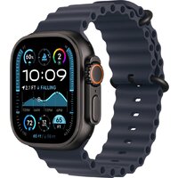 Apple Watch Ultra 2 LTE 49 мм (титановый корпус, черный/темно-синий, ремешок из эластомера M)