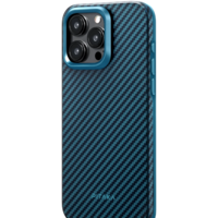 Pitaka MagEZ Case 4 для iPhone 15 Pro (1500D twill, черный/синий) Image #4