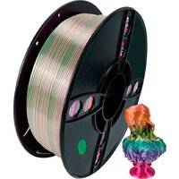 Kingroon PLA Silk 1.75мм B01889 (1кг, Rainbow Candy)