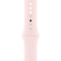 Apple Watch Series 9 45 мм (алюминиевый корпус, розовый/розовый, спортивный силиконовый ремешок S/M) Image #3