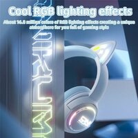 Onikuma GT838 Cat Ear (белый/голубой) Image #7