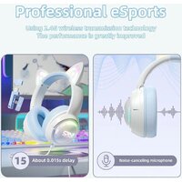 Onikuma GT838 Cat Ear (белый/голубой) Image #6