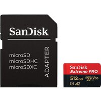 SanDisk Extreme PRO microSDXC SDSQXCD-512G-GN6MA 512GB (с адаптером)