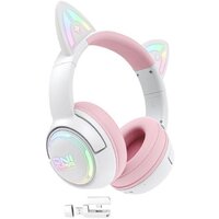 Onikuma GT838 Cat Ear (белый/розовый)