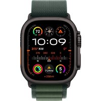 Apple Watch Ultra 2 LTE 49 мм (титановый корпус, черный/темно-зеленый, ремешок из полиэстера S) Image #2