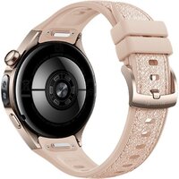 Huawei Watch 5 42 мм (песочный, с бежевым силиконовым ремешком, международная версия) Image #2