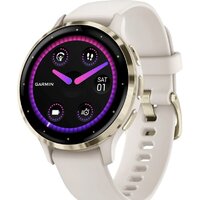 Garmin Venu 3S (слоновая кость, с силиконовым ремешком)