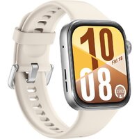 Huawei Watch FIT 4 (серебристый, с бежевым силиконовым ремешком, международная версия) Image #5