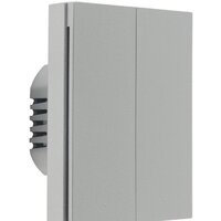 Aqara Smart Wall Switch H1 двухклавишный без нейтрали (серый)
