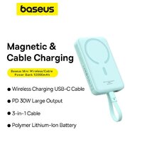 Baseus Magnetic Fast Charge Power Bank Type-C Edition 30W 10000mAh (мятный) Image #12