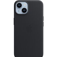 Apple MagSafe Leather Case для iPhone 14 (темная ночь)