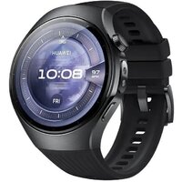 Huawei Watch 5 46 мм (черный, с черным силиконовым ремешком, международная версия)