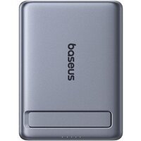Baseus PicoGo AM31 Mini Magnetic Power Bank with Stand 20W 5000mAh (серый)