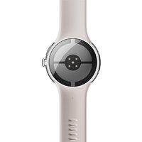 Google Pixel Watch 4 LTE 45 мм (глянцевый серебристый/фарфор, спортивный силиконовый ремешок) Image #6