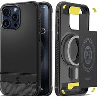 Spigen Rugged Armor (MagFit) для iPhone 15 Pro Max ACS06561 (черный)