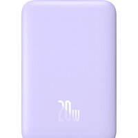 Baseus Magnetic Mini Air Wireless Fast Charge Power Bank 20W 6000mAh (сиреневый)