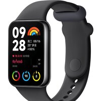 Xiaomi Smart Band 8 Pro M2333B1 (серый, с черным силиконовым ремешком, международная версия)
