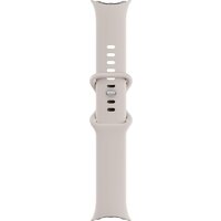 Google Pixel Watch 4 41 мм (глянцевый серебристый/фарфор, спортивный силиконовый ремешок) Image #7