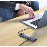 Baseus Metal Gleam Series 12-in-1 Multifunctional Type-C Hub Docking Station WKWG020213 Image #4