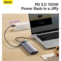 Baseus Metal Gleam Series 12-in-1 Multifunctional Type-C Hub Docking Station WKWG020213 Image #11