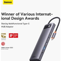 Baseus Metal Gleam Series 12-in-1 Multifunctional Type-C Hub Docking Station WKWG020213 Image #12