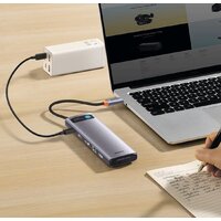 Baseus Metal Gleam Series 12-in-1 Multifunctional Type-C Hub Docking Station WKWG020213 Image #6