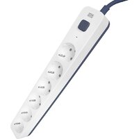 Powercom SP-06W (5м, 6 розеток, белый/серый) Image #5