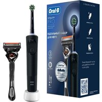 Oral-B Vitality Pro X Clean с бритвой Gillette Fusion 5 (черный)