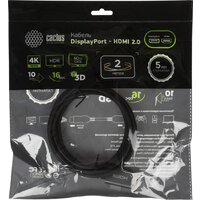 CACTUS CS-DP-HDMI-1.2-2 HDMI - DisplayPort (2м, черный) Image #3