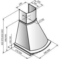 Elikor Ротонда 60П-650-П3Л (бежевый/дуб неокрашенный) (843334) Image #2