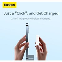 Baseus Magnetic Mini Wireless Fast Charging Power Bank 20W 6000mAh (белый) Image #6