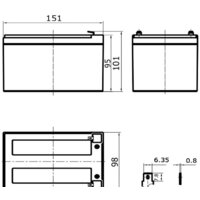 Delta HR 12-51W (12В/12 А·ч) Image #2