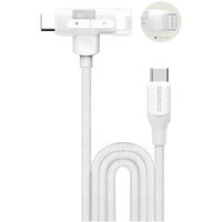 Momax DL56W 1-Link Flow Duo USB Type-C - Lightning/USB Type-C (1.5 м, белый)