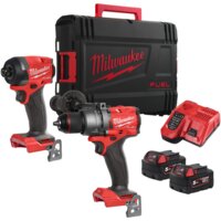 Milwaukee M18 FPP2A3-502X Fuel 4933480873 (шуруповерт, винтоверт, 2 АКБ, кейс)
