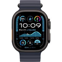 Apple Watch Ultra 2 LTE 49 мм (титановый корпус, черный/темно-синий, ремешок из эластомера) Image #2