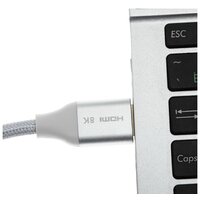 CACTUS HDMI - HDMI CS-HDMI.2.1-1.8 (1.8 м, серебристый) Image #5